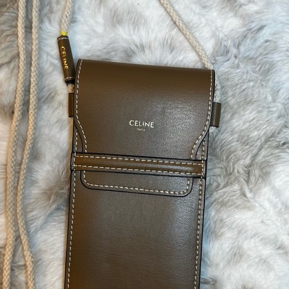 Celine Tan Leather Eyeglasses Case - Picture 2 of 3